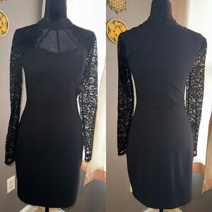 Guess Black and White Sheath Cocktail Dress